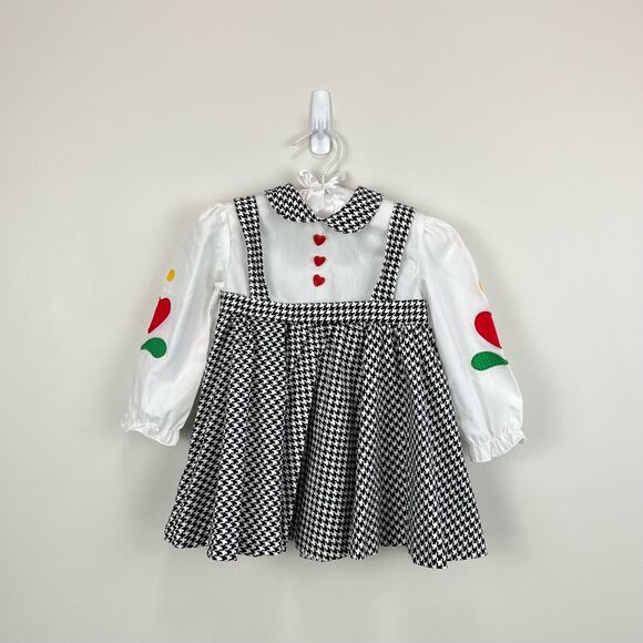 Vintage Houndstooth Jumper Dress 2T - Picture 1 of 8